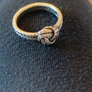 pandora love knot ring